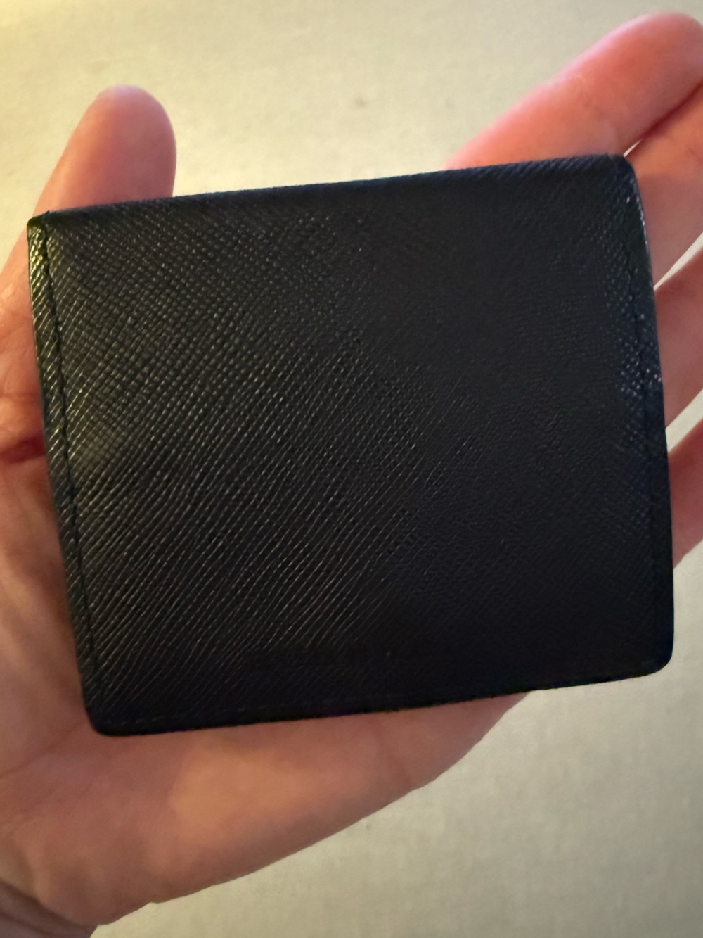 BURBERRY SAFFIANO LEATHER NOVACHECK LINED CARD HOLDER coin purse w snap closure - Picture 11 of 12